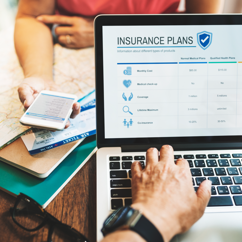 Insurance advisor discussing customized insurance plans with client
